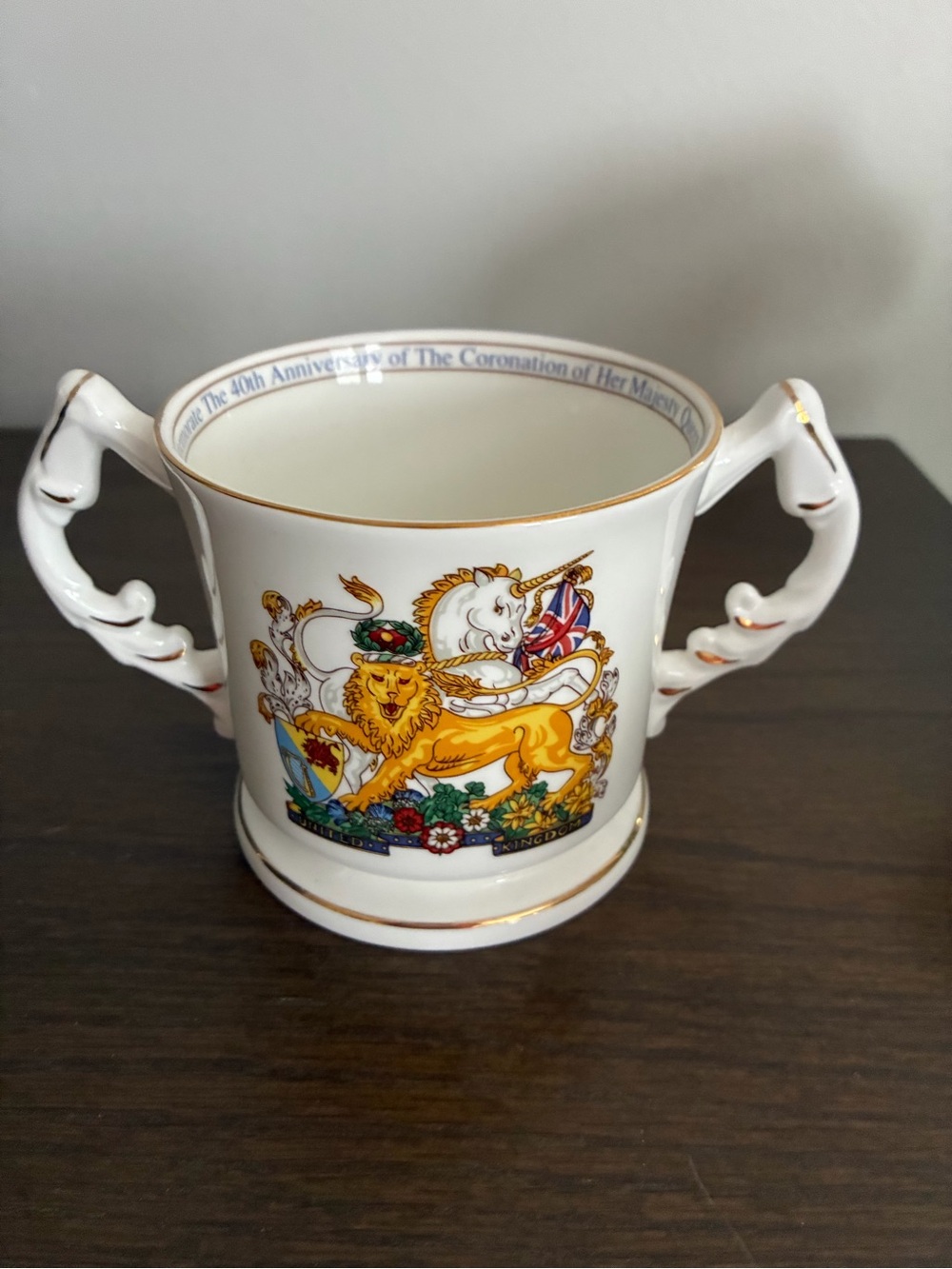 Aynsley 40th Anniversary Coronation Her Majesty Queen Elizabeth 1993 Mug